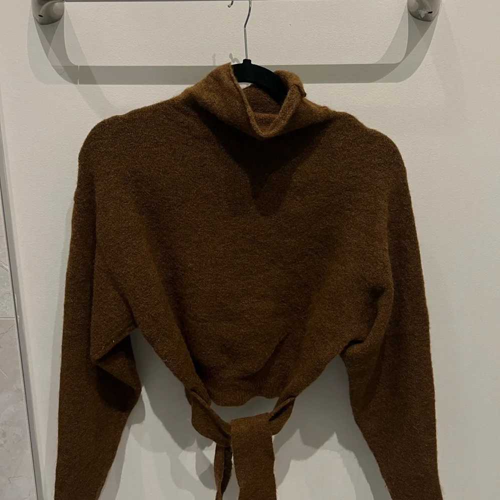 Aritzia (Wilfred) Brown Lorin Turtleneck Sweater - Picture 1 of 4